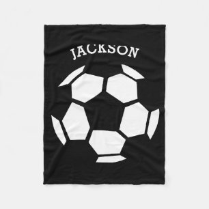 Mooie Voetbal Persoonlijke Kinderen Sport T-shirt Fleece Deken