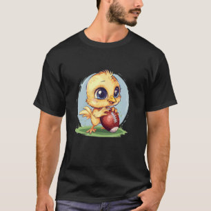 Mooie voetbalvogelkostuum voor kippenliefhebbers t-shirt