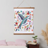 Mooie vogel hangend wandkleed (Slaapkamer)