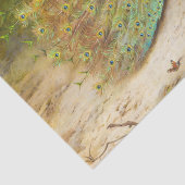 Mooie vogel kleurrijke Peacock schilderen Tissuepapier (Detail)