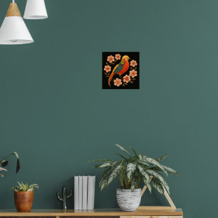 Mooie vogel poster
