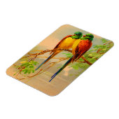 mooie vogelafdrukken magneet (Linkerzijde)