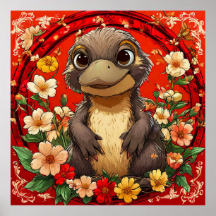 Mooie Vogelbekdier Poster