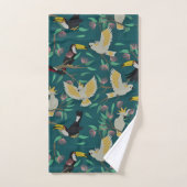 Mooie vogels bad handdoek (Handdoek)