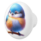 Mooie vogels keramische knop (Rechts)