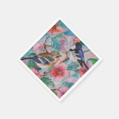 Mooie vogels servetten lente (Hoek)