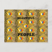Mooie volken Afrikaanse traditionele bewegingskleu Briefkaart (Voorkant)
