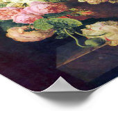 Mooie volken, Tulpen en perziken Poster (Hoek)