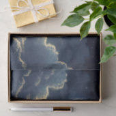 Mooie volle maan boven de wolken tissuepapier (Geschenk)