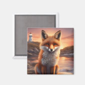Mooie vos magneet (Voorkant / Achterkant)