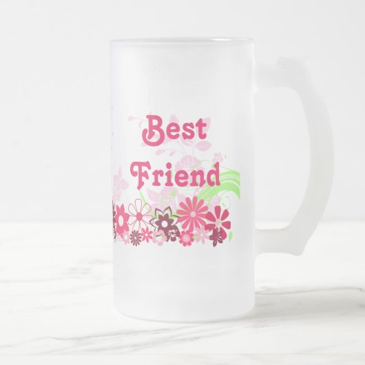 Mooie vriendschappelijke vriendschap BFF Bright Ch Matglas Bierpul (Rechts)