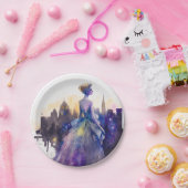 Mooie vrouw | Abstract sprookjesprinses Papieren Bordje (Feest)