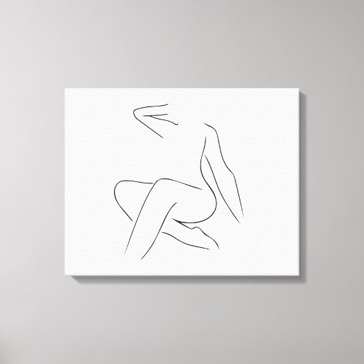 Mooie vrouw canvas afdruk (Voorkant)