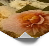 Mooie  vrouw in Flowers Poster (Hoek)