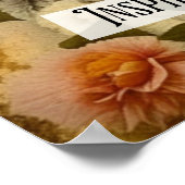 Mooie  vrouw in Flowers Poster (Hoek)