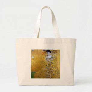 Mooie vrouw in Gold Gustav Klimt Grote Tote Bag
