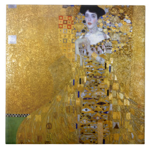Mooie vrouw in Gold Gustav Klimt Tegeltje