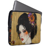 Mooie vrouw in Kimono Laptop Sleeve (Voorkant Rechts)