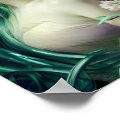 Mooie vrouw in kleurrijke Natuur schilderen | 8 | Poster (Hoek)