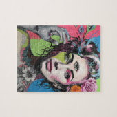 Mooie vrouw met het derde oog legpuzzel (Horizontaal)