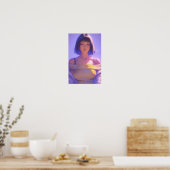 Mooie vrouw poster (Keuken)