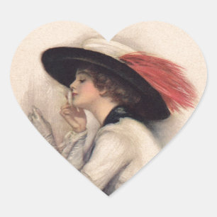 Mooie Vrouw Stemmen -  Stemrecht Mode Hart Sticker