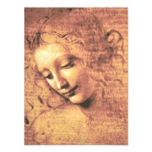 Mooie vrouw van Leonardo da Vinci Foto Afdruk