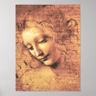 Mooie vrouw van Leonardo da Vinci Poster