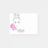 Mooie vrouwelijke mode illustratie post-it® notes (Voorkant)