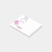 Mooie vrouwelijke mode illustratie post-it® notes (Schuin)