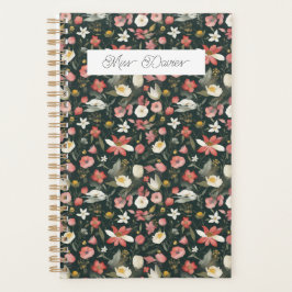 Mooie vrouwelijke Wildflower Kalender Planner