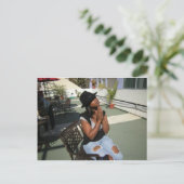 Mooie vrouwen briefkaart (Staand voorkant)