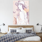 mooie vrouwen canvas afdruk (Insitu (Slaapkamer))