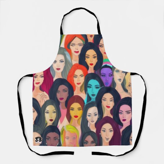 Mooie vrouwen schort (Voorkant)