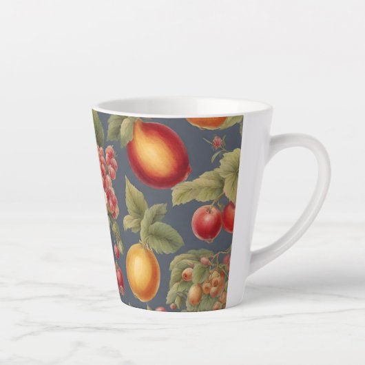 Mooie Vruchten en Bloemen. Franse stijl Latte Mok (Rechts)