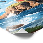 Mooie vuurtoren foto afdruk (Hoek)