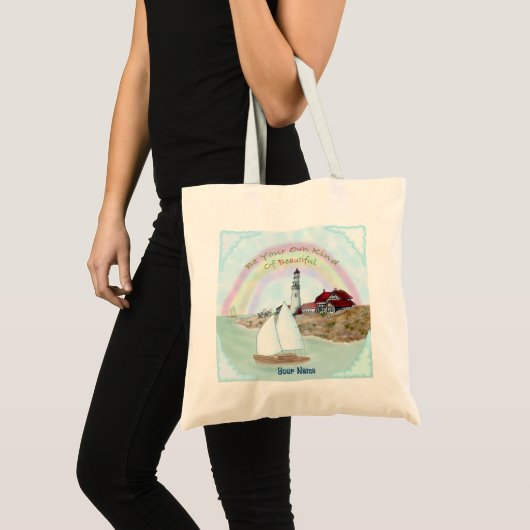 Mooie vuurtoren tote bag (Voorkant (product))