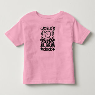 Mooie wake-up quote roze peuter t-shirt