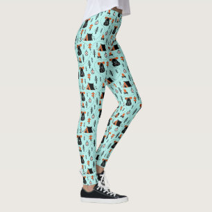 Mooie Wandelroute Tent Kompas Bos Kampvuur Leggings
