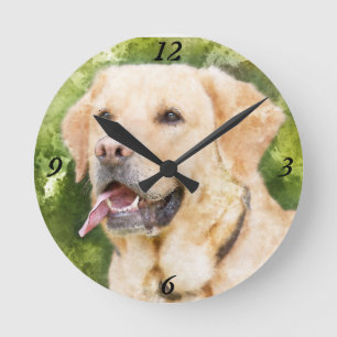 Mooie wandklok - labrador Retriever Ronde Klok