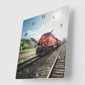 Mooie wandklok vierkante klok (Hoek)