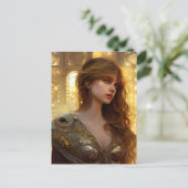 Mooie Warrior Woman Briefkaart (Staand voorkant)