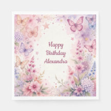 Mooie watercolor bloemen en vlinders