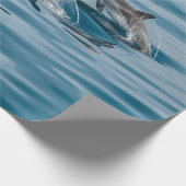 Mooie waterdolfijnen cadeaupapier (Hoek)