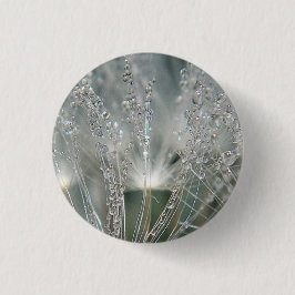 Mooie waterdruppels ronde button 3,2 cm