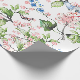 Mooie, waterkleur, met de hand geschilderde natuur cadeaupapier