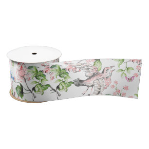 Mooie, waterkleur, met de hand geschilderde natuur lint