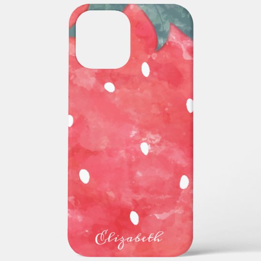 Mooie Waterverf Aardbei Case-Mate iPhone Case (Achterkant)