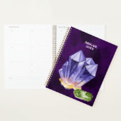 Mooie Waterverf Amethyst Beryl Green Paars Planner (Display)