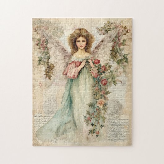 Mooie Waterverf Angel Legpuzzel (Verticaal)